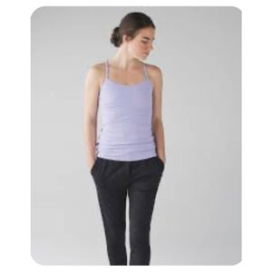 Women's Lululemon Power Y Tank Top Lilac Size 8
